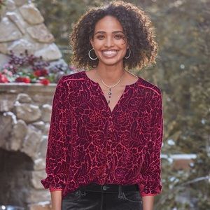 Sundance Velvet Obsession Shirt button down C9-11